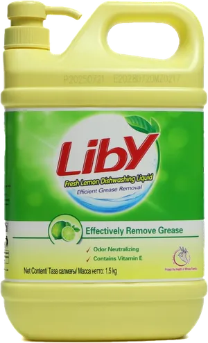 Канистра средства для мытья посуды Liby, 1,5 кг