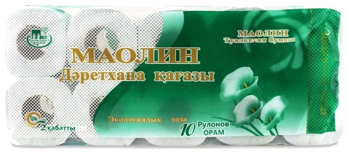 Упаковка туалетной бумаги МАОЛИН, 10 рулонов